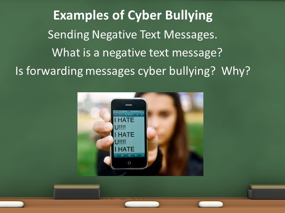 What is a negative text message? 