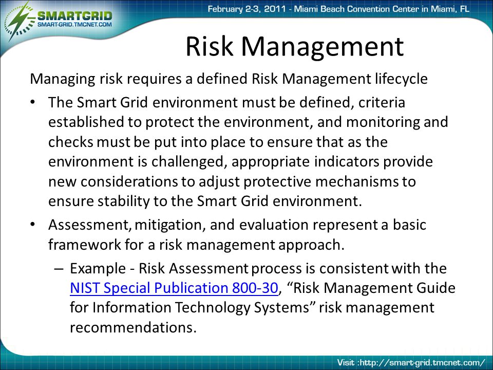 Risk Management Managing risk requires a defined Risk Management lifecycle.