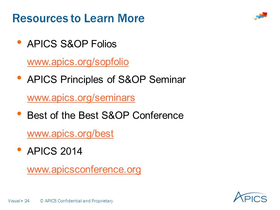 APICS Introduction to Sales and Operations Planning (S&OP) ppt download