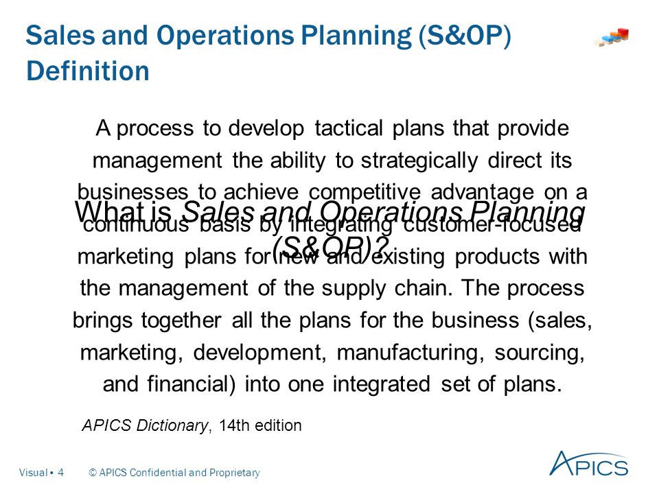 Apics Introduction To Sales And Operations Planning S Op Ppt Download