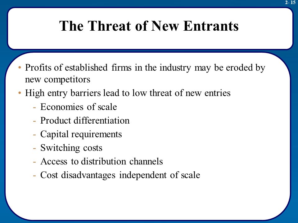 how to negate threat of new entrants how to negate threat of new entrants