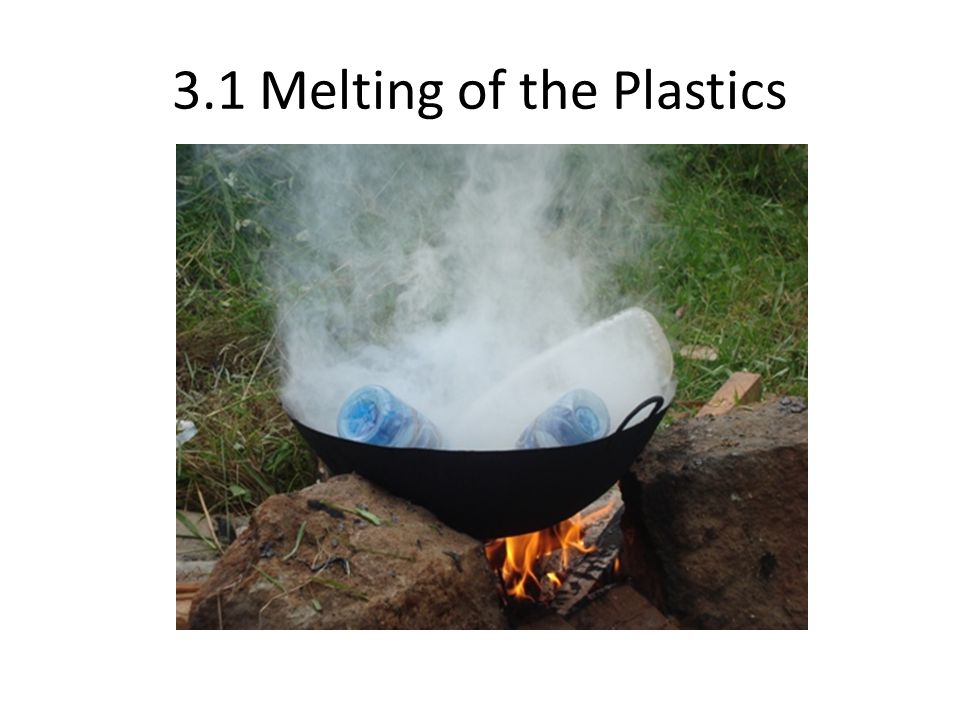 3.1 Melting of the Plastics