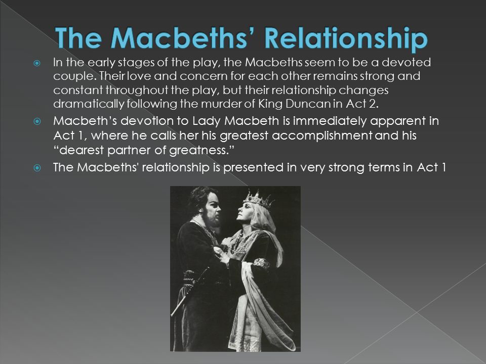 macbeth and lady macbeth relationship