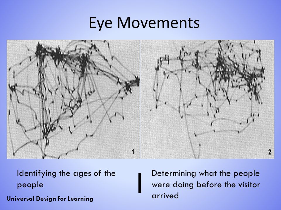 l Eye Movements Identifying the ages of the people