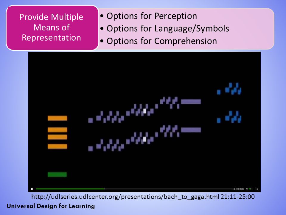 Provide Multiple Means of Representation