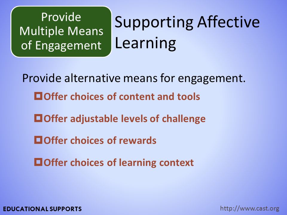Supporting Affective Learning
