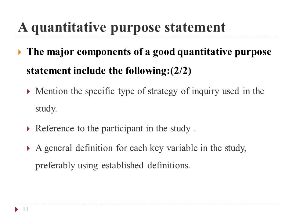 purpose statement definition