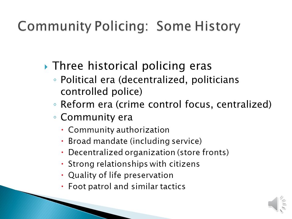 the history of community policing