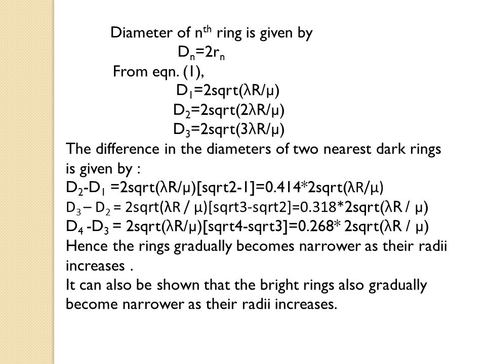 Newton's ring - I - Physics helpful practical notes - NEWTON'S RINGS – I  Expt No : Date : Aim : To - Studocu