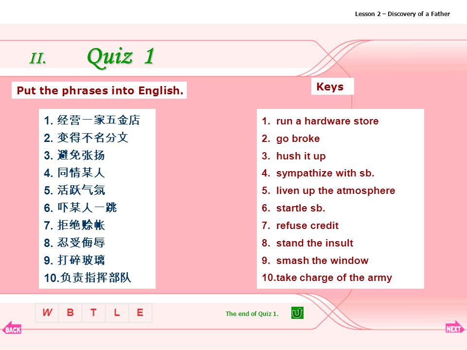 Lesson 2 Book ３ 首页面 Discovery Of A Father Sherwood Anderson Ppt Download