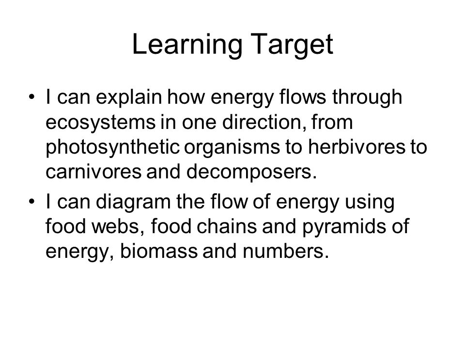 Learning Target