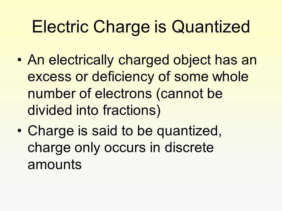 Electric Charge is Quantized