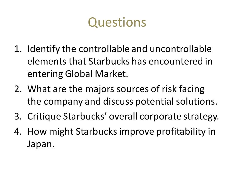 critique starbucks overall corporate strategy