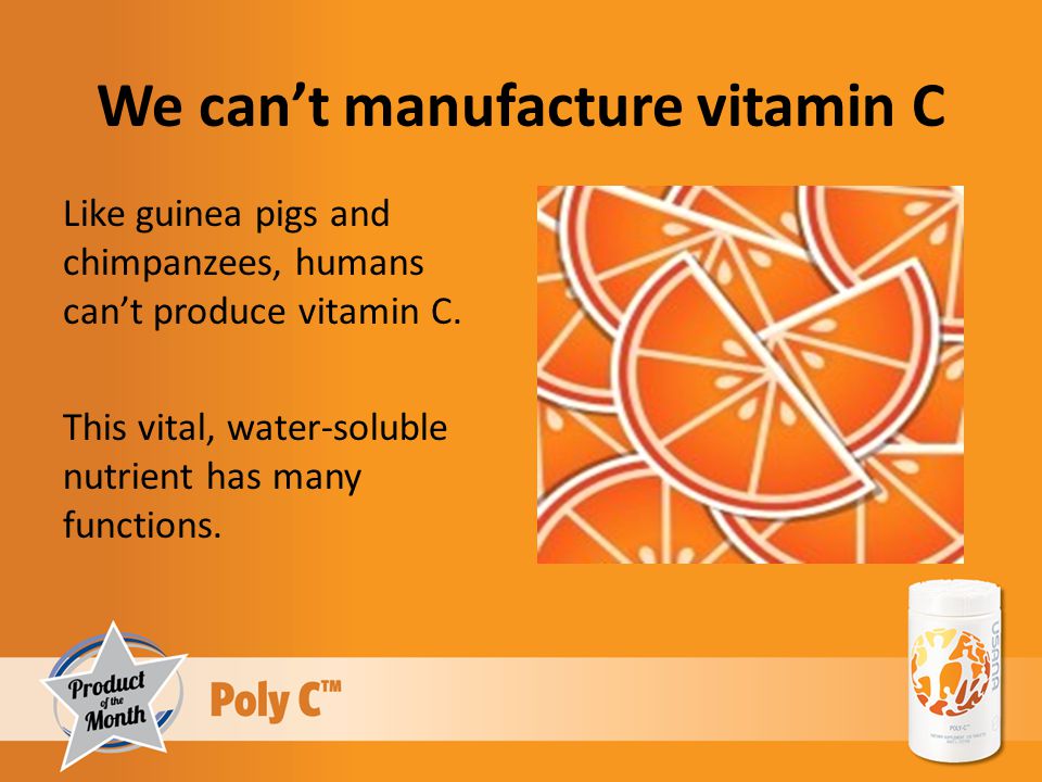 We can't manufacture vitamin C - ppt video online download