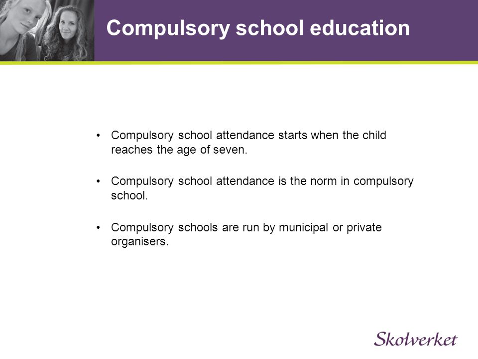 Compulsory school education