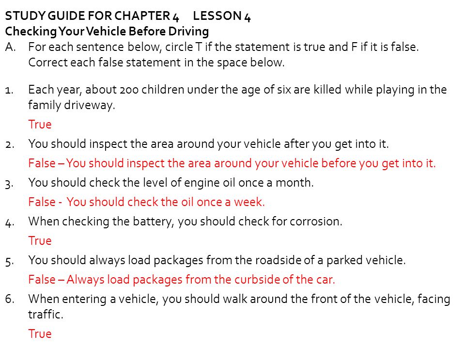 glencoe drivers ed chapter 3 answers