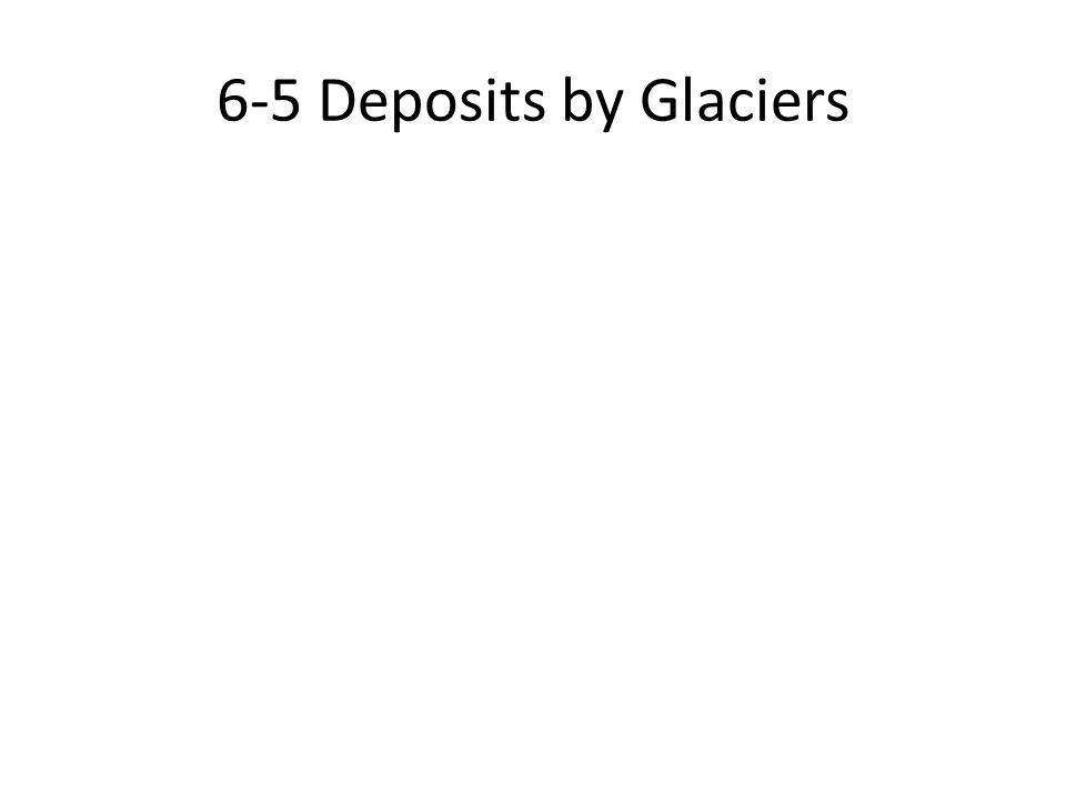 6-5 Deposits by Glaciers