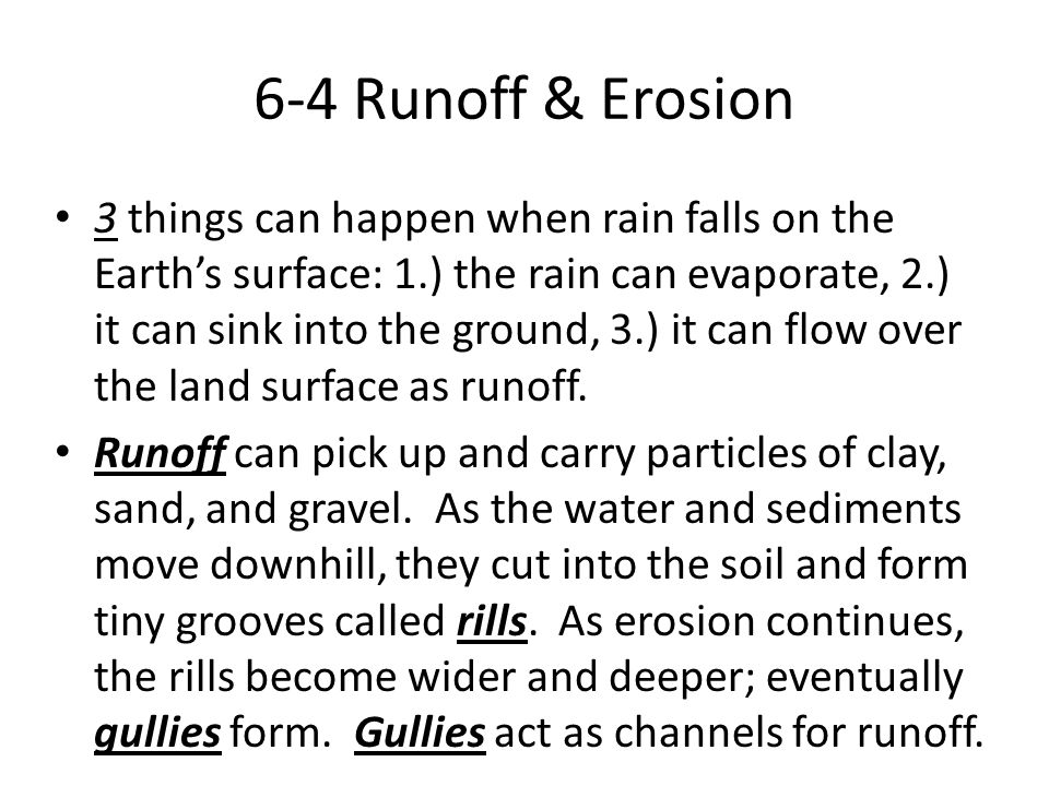 6-4 Runoff & Erosion