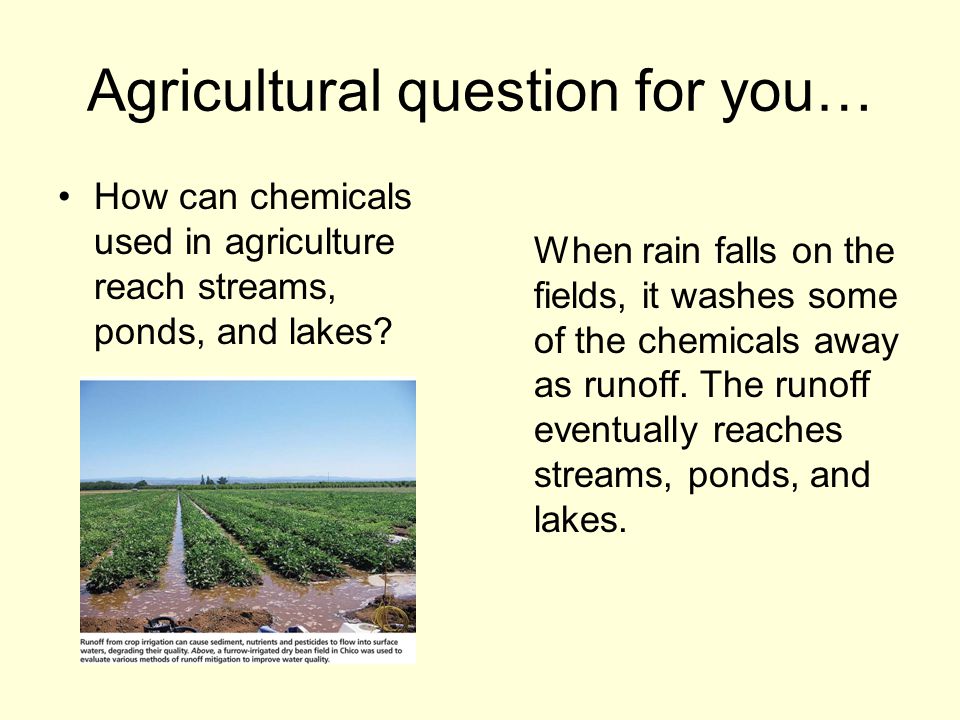 Agricultural question for you…