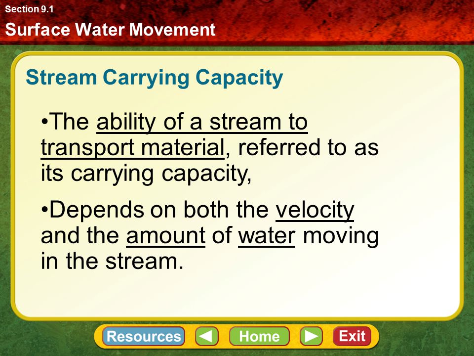 Stream Carrying Capacity