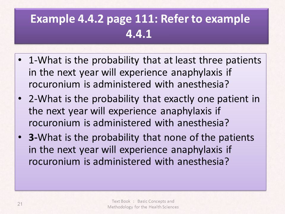 Example page 111: Refer to example 4.4.1