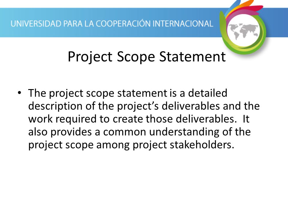 Project Scope Statement