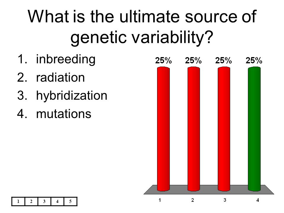 What is the ultimate source of genetic variability