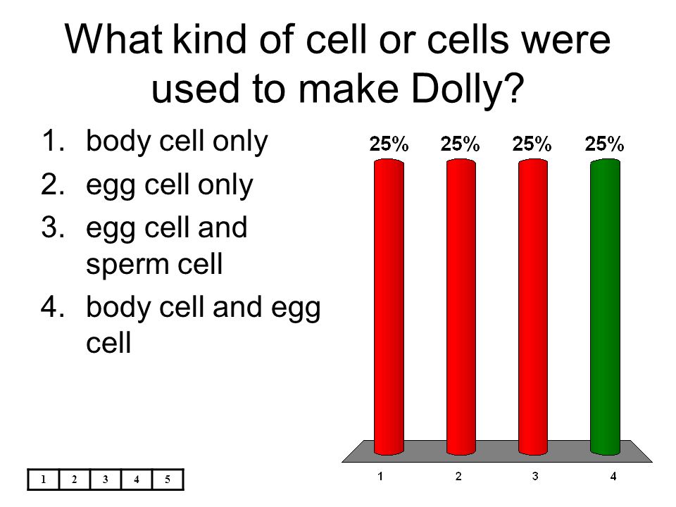 What kind of cell or cells were used to make Dolly