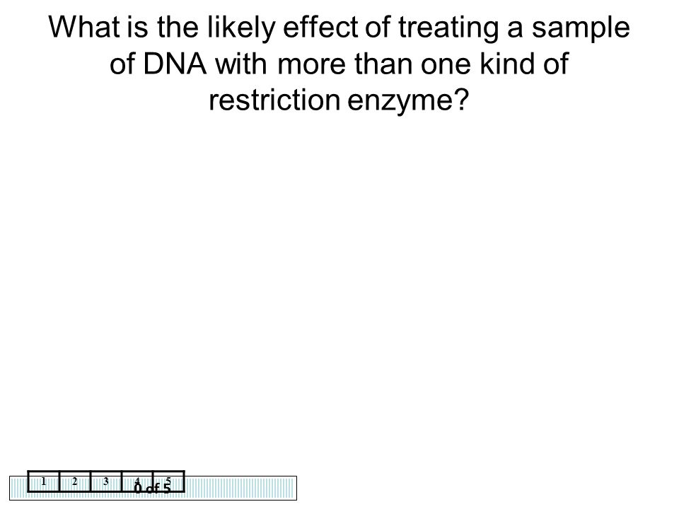 What is the likely effect of treating a sample of DNA with more than one kind of restriction enzyme