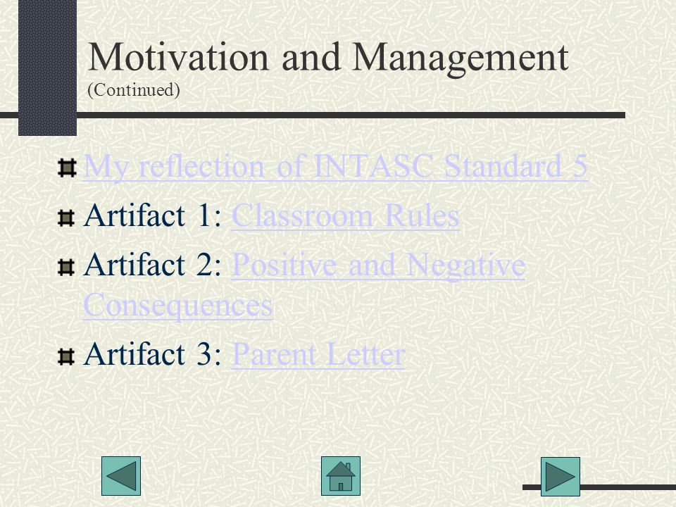 Motivation and Management (Continued)‏