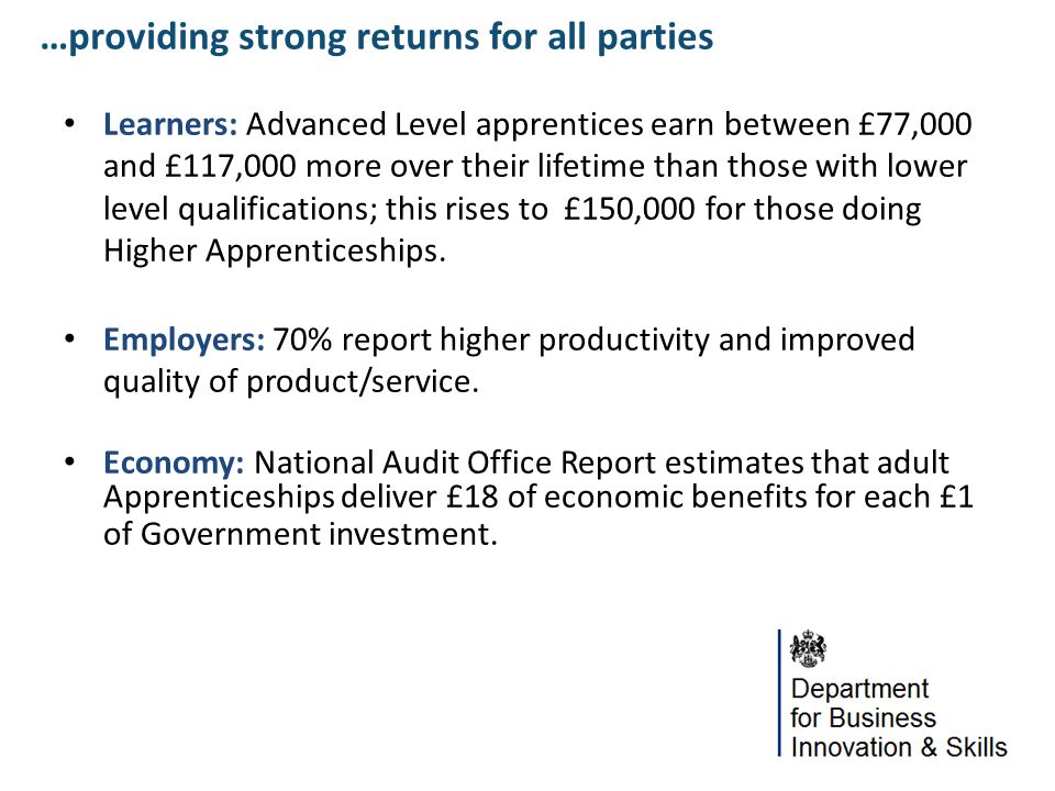 …providing strong returns for all parties