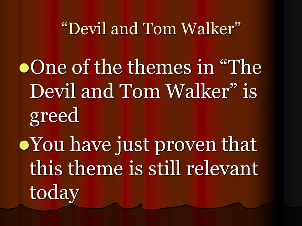 what is the climax in the devil and tom walker