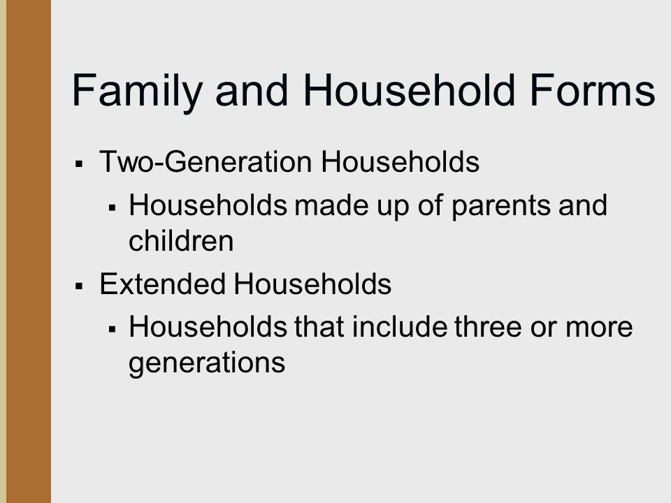 Family and Household Forms