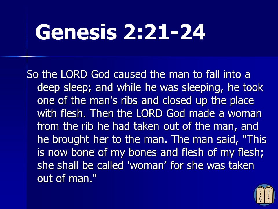 Genesis 2:21-24