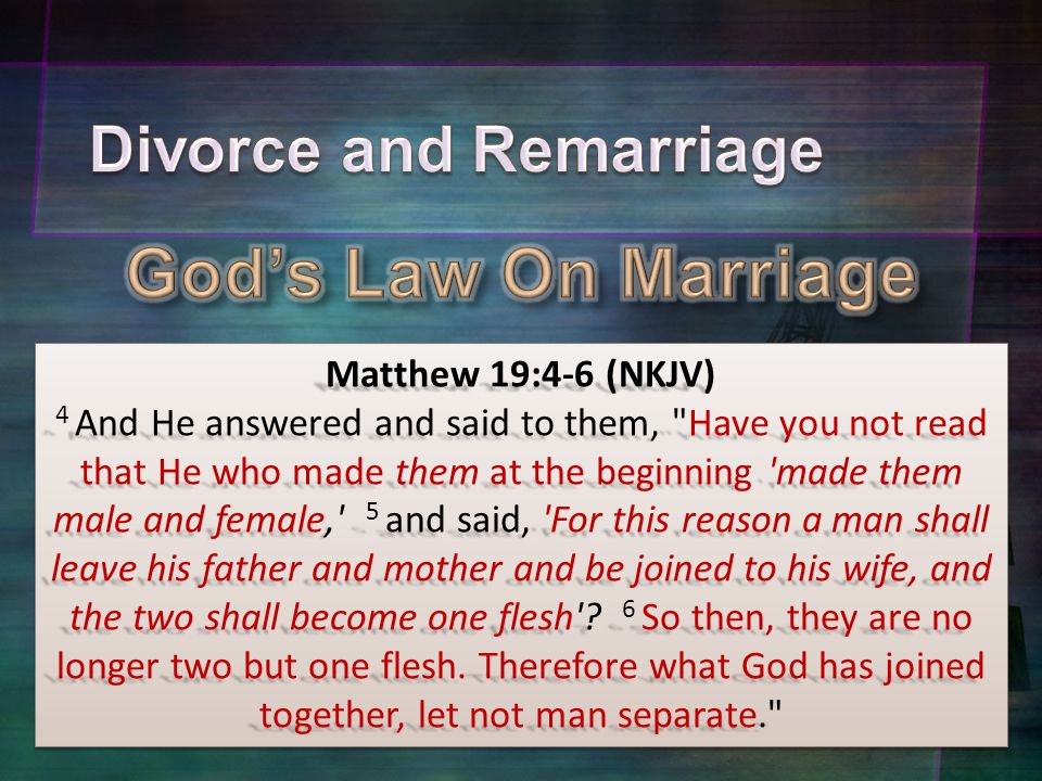 Divorce And Remarriage Ppt Video Online Download