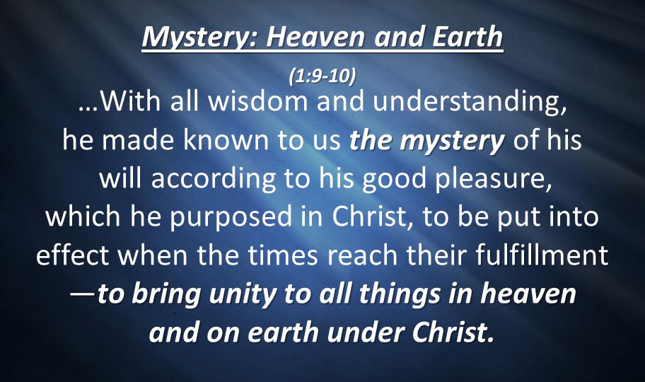 Mystery: Heaven and Earth