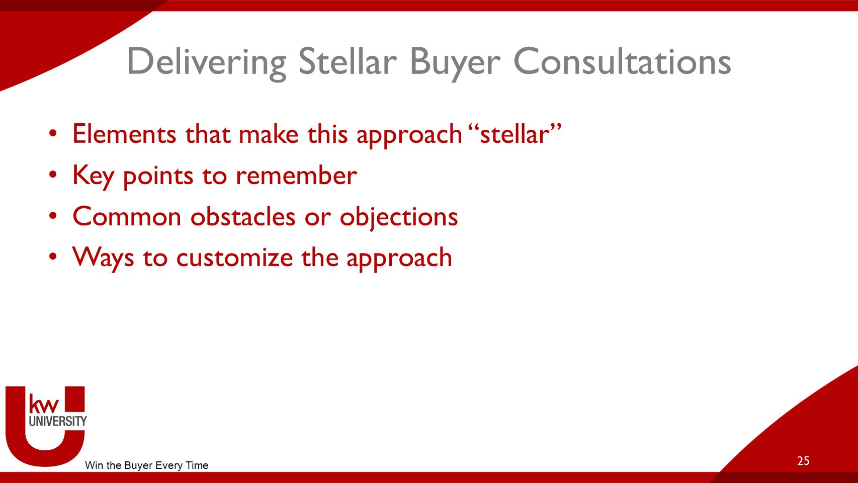 Delivering Stellar Buyer Consultations