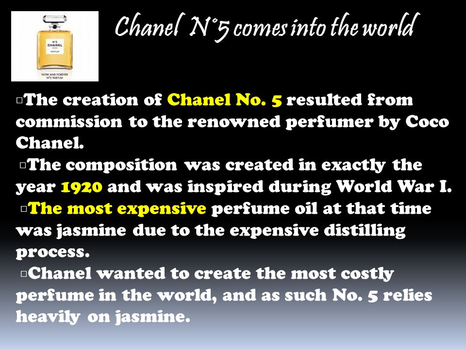 Chanel N˚5 comes into the world