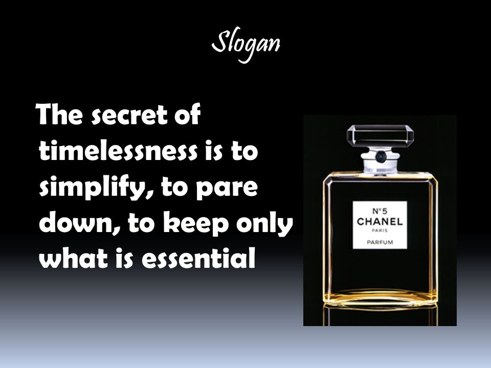 The slogan and SWOT Analysis for CHANEL N5  ppt video online download