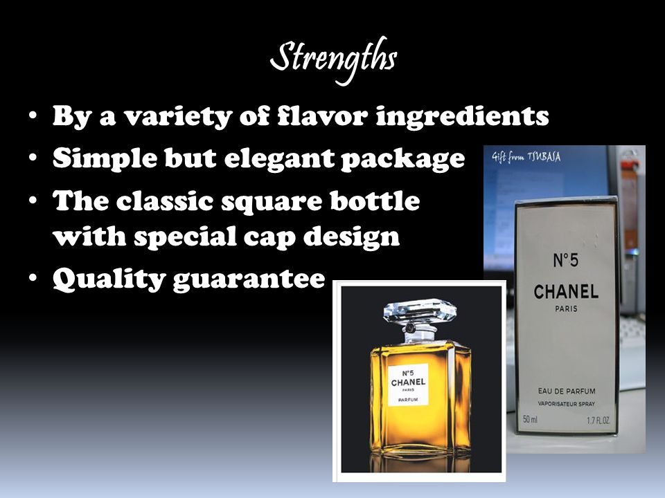 Strengths By a variety of flavor ingredients