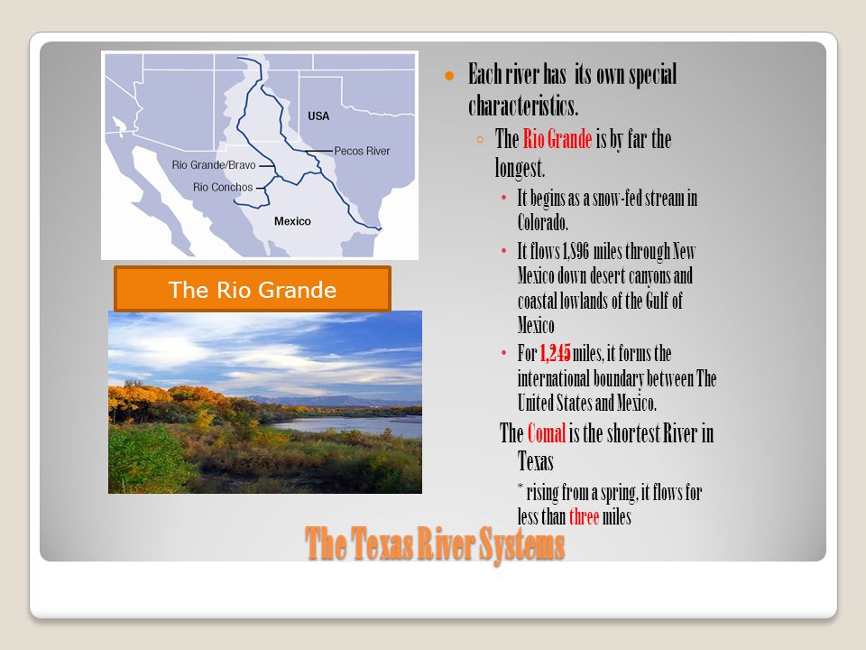 The Texas River Systems