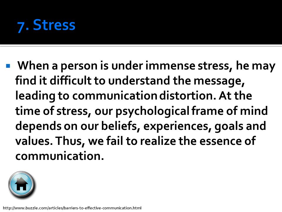 7. Stress