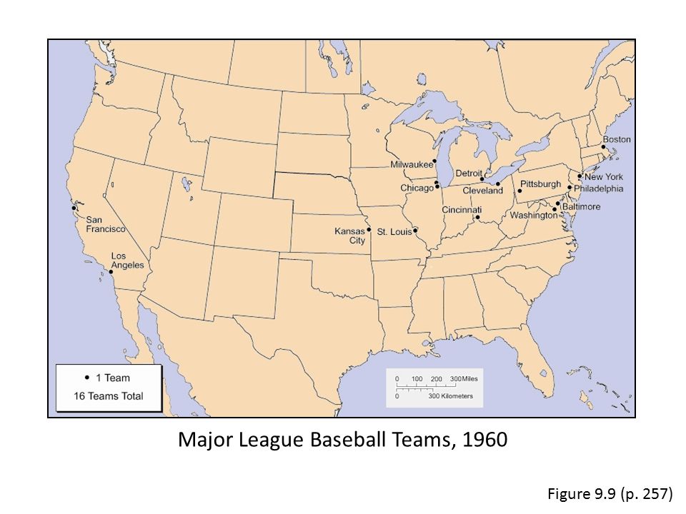 Major League Baseball Teams, 1960