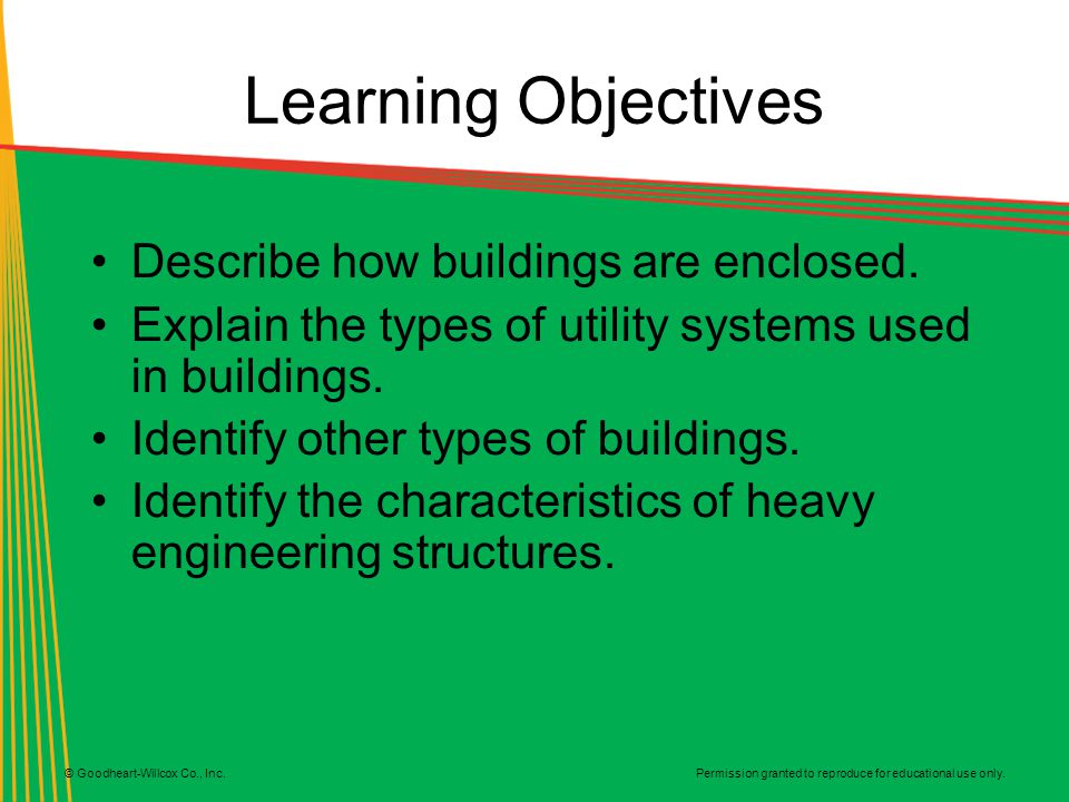 Learning Objectives Describe how buildings are enclosed.