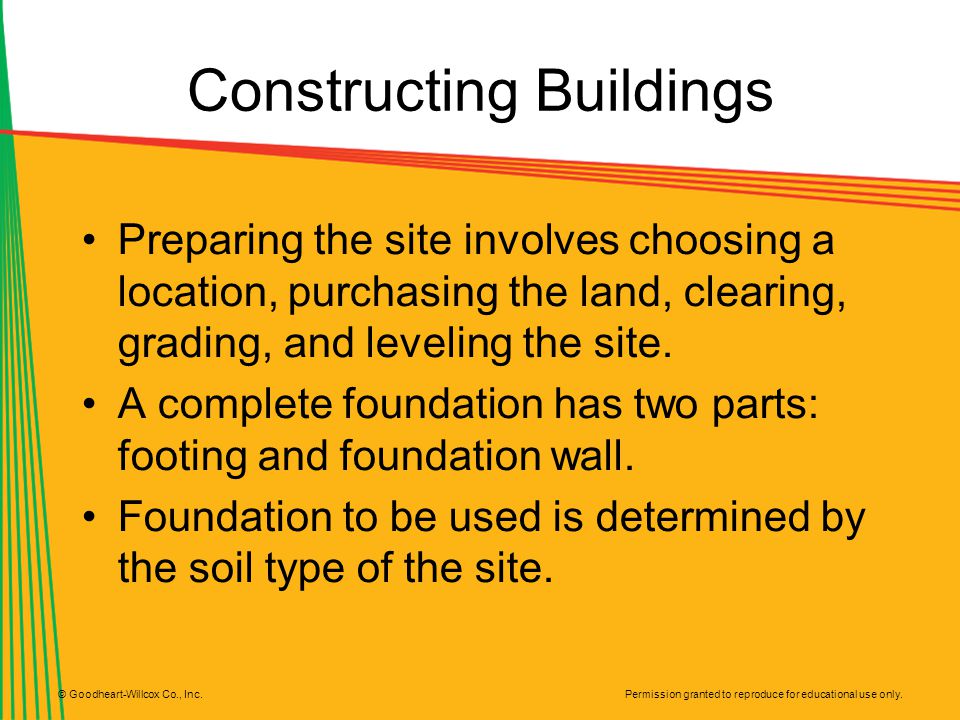 Constructing Buildings