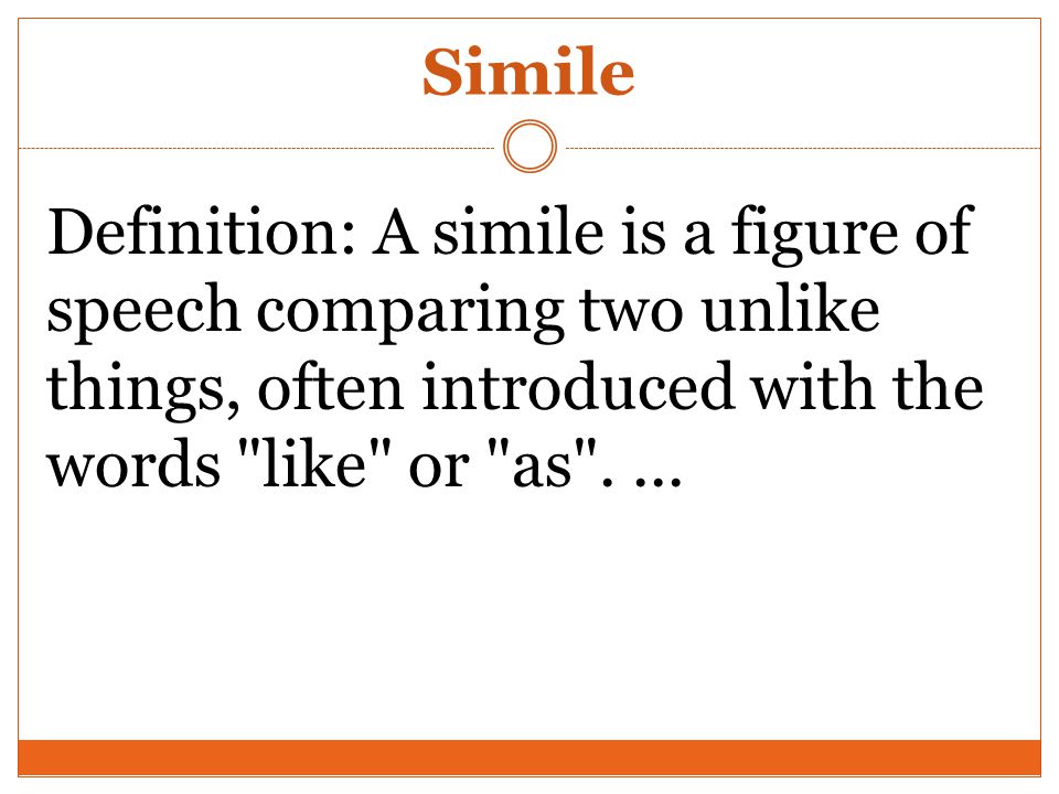 Simile meaning