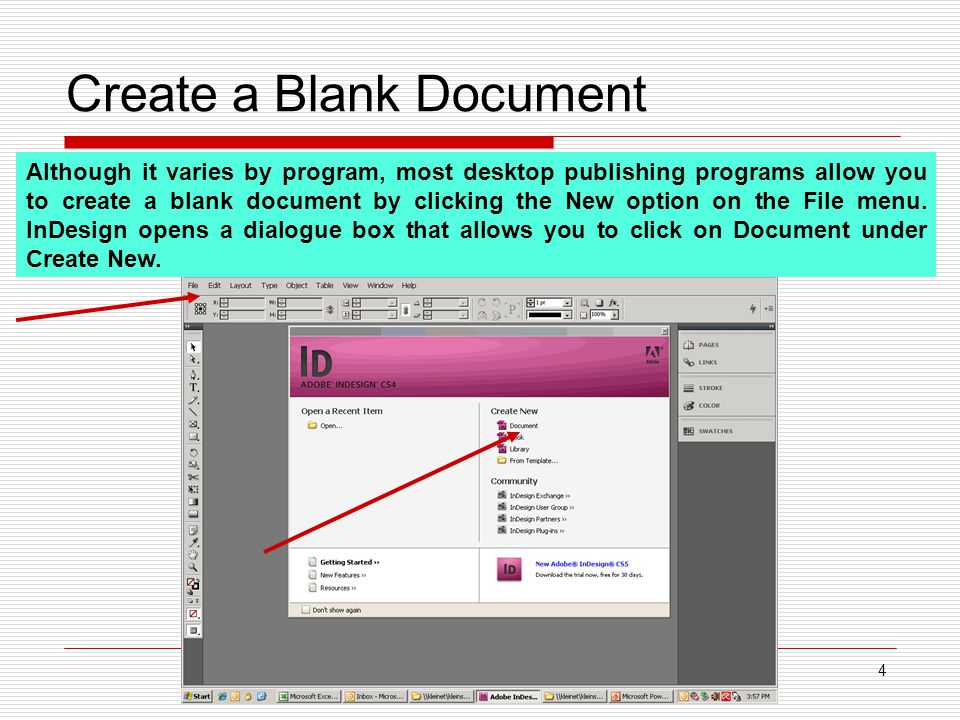 Create a Blank Document