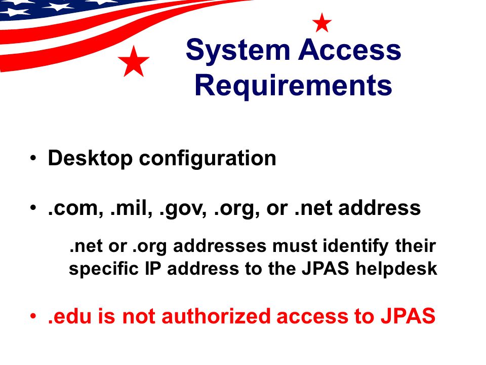 Joint Personnel Adjudication System Jpas Overview Ppt Video Online Download