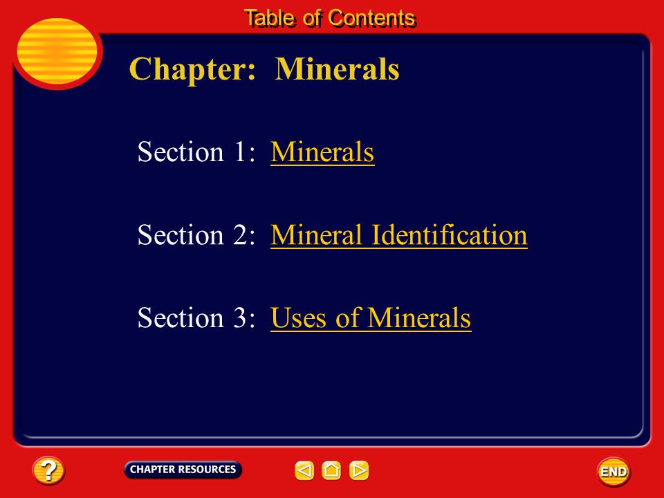 Chapter: Minerals Section 1: Minerals