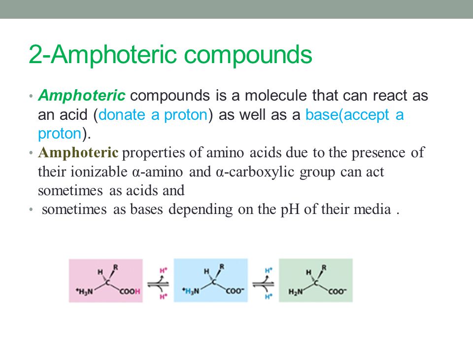 2-Amphoteric compounds